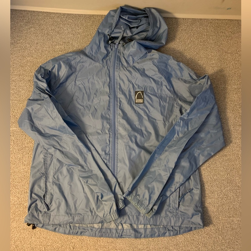 Sierra Designs Men's Blue Windbreaker Jacket
